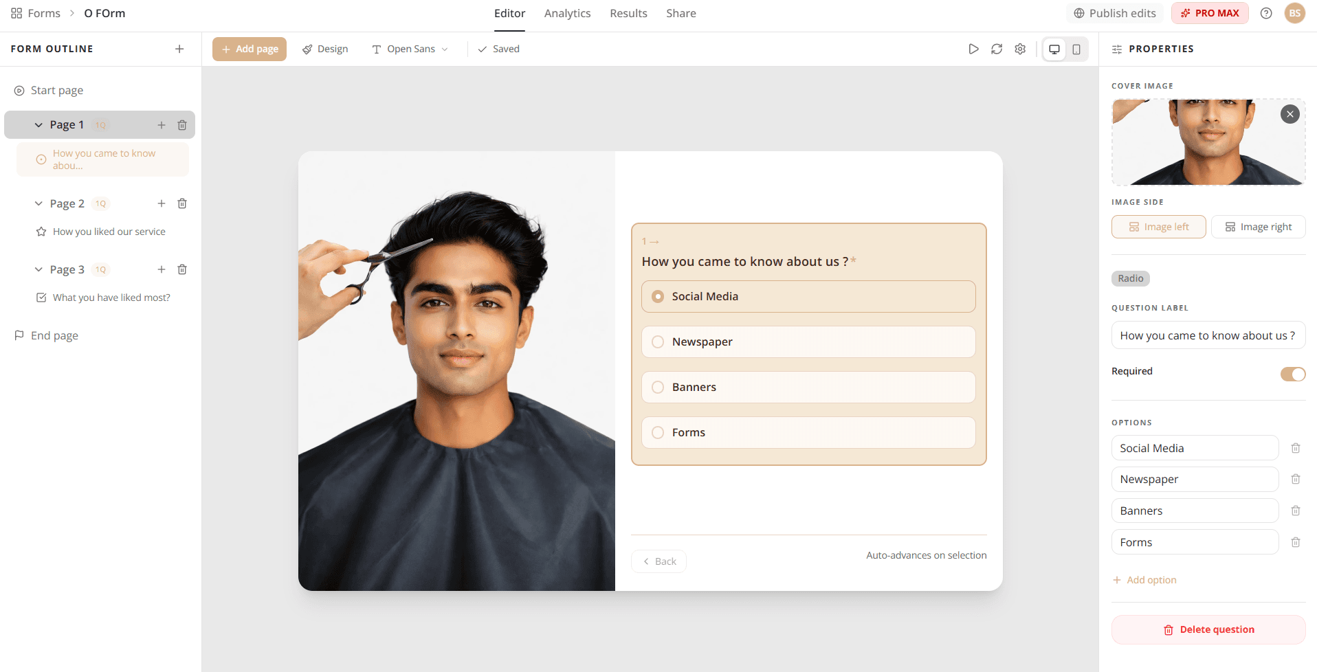Flowform form editor